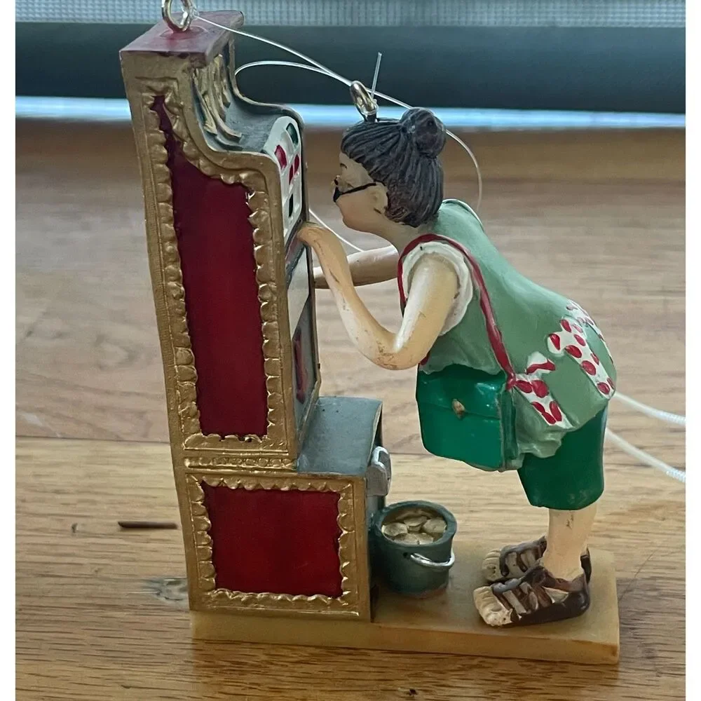Gallerie II Grandma Christmas Ornament Lucky Jackpot Holiday Decor w/ Hang Tag